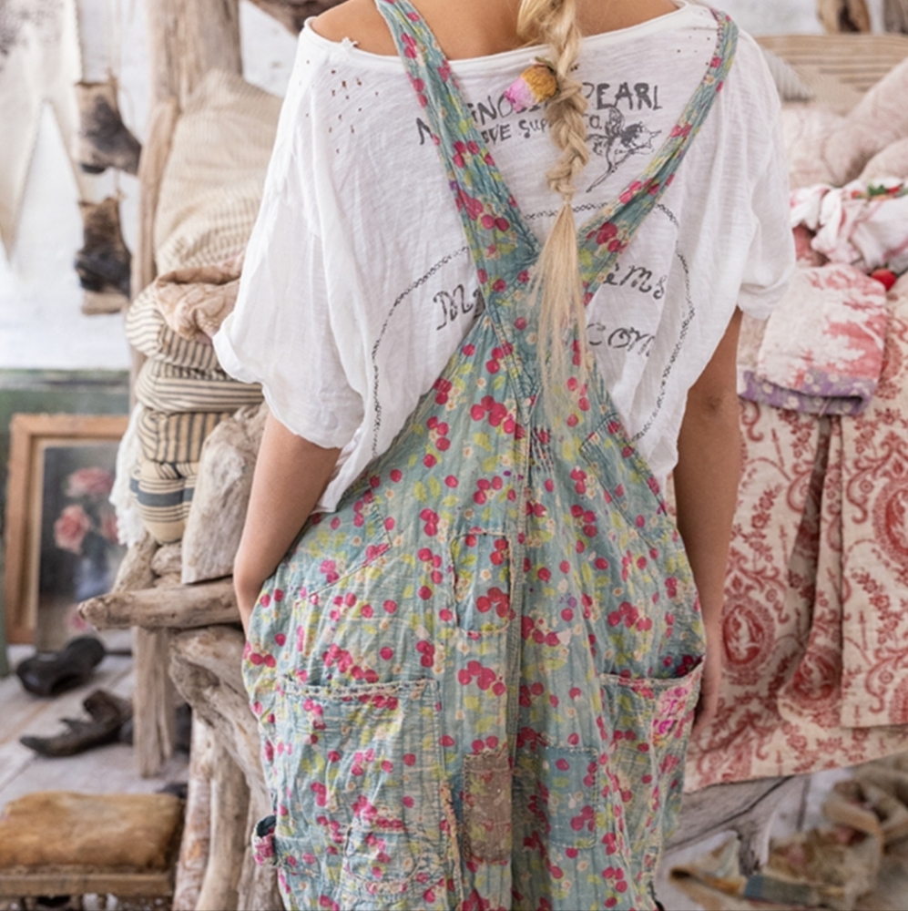 Magnolia Pearl Cherry Blossom Overalls